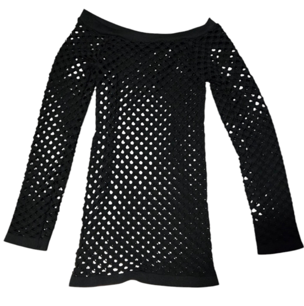 3 for $35 Off The Shoulder Fishnet Dress